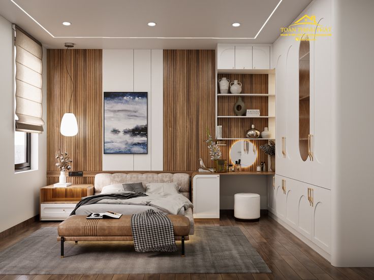 Nội thất phòng ngủ nhỏ 12m2 hiện đại và công năng Nội thất phòng ngủ nhỏ 12m2