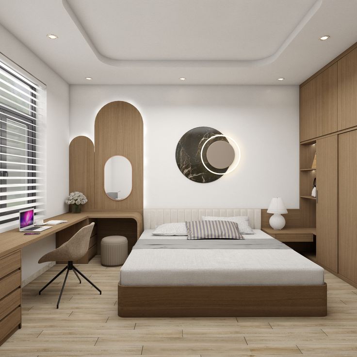Nội thất phòng ngủ nhỏ 12m2 hiện đại và công năng Nội thất phòng ngủ nhỏ 12m2