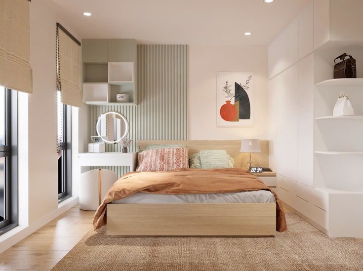 Nội thất phòng ngủ nhỏ 12m2 hiện đại và công năng Nội thất phòng ngủ nhỏ 12m2
