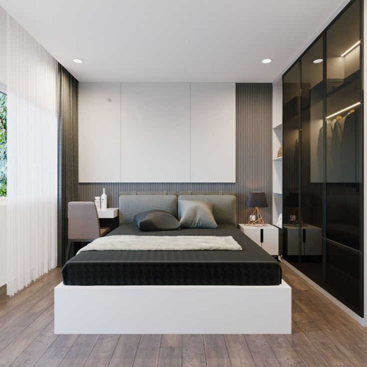Nội thất phòng ngủ nhỏ 12m2 hiện đại và công năng Nội thất phòng ngủ nhỏ 12m2