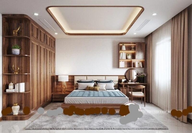 Phòng ngủ cho vợ chồng mới cưới 