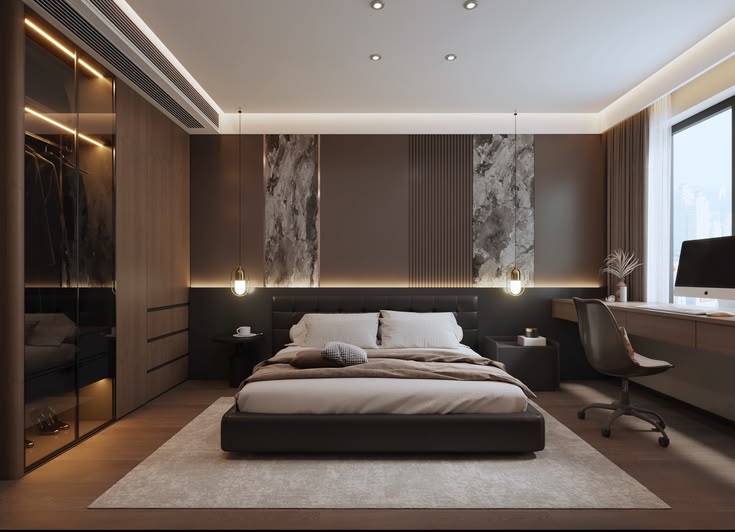 Những mẫu thiết kế phòng ngủ đẹp sang trọng tại Nội thất Hoàng Sơn Phòng ngủ đẹp sang trọng