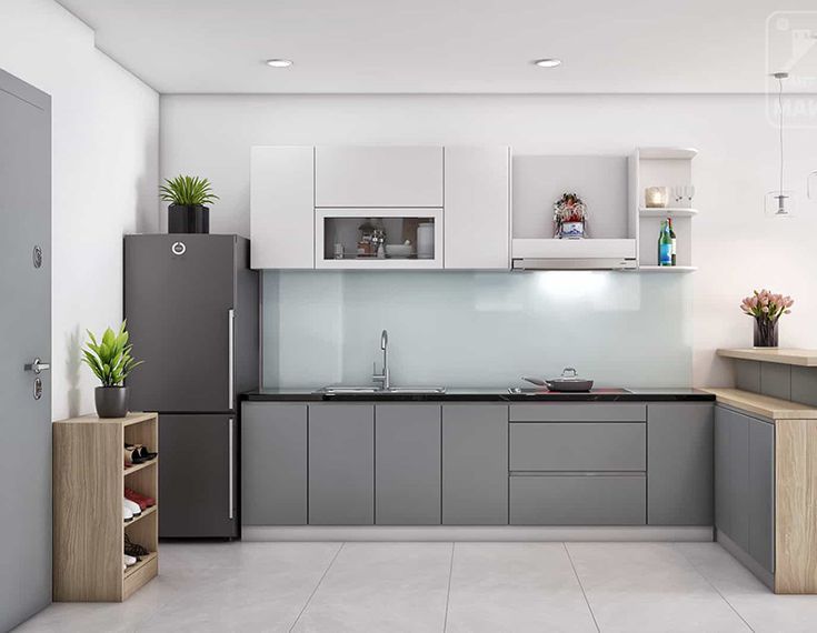 Các mẫu tủ bếp có bàn thờ ông táo tại Nội thất Hoàng Sơn Tủ bếp có bàn thờ ông Táo