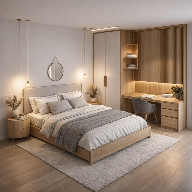 Phòng ngủ nhỏ 6m2 