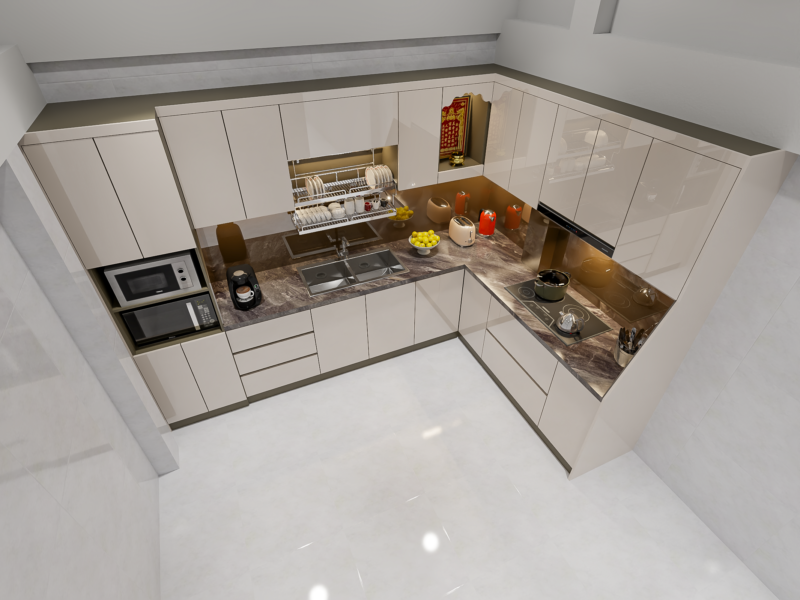 Bàn giao dự án thiết kế tủ bếp cho chị Dinh quận 11, TP.HCM Tủ bếp cho nhà chị Dinh quận 11