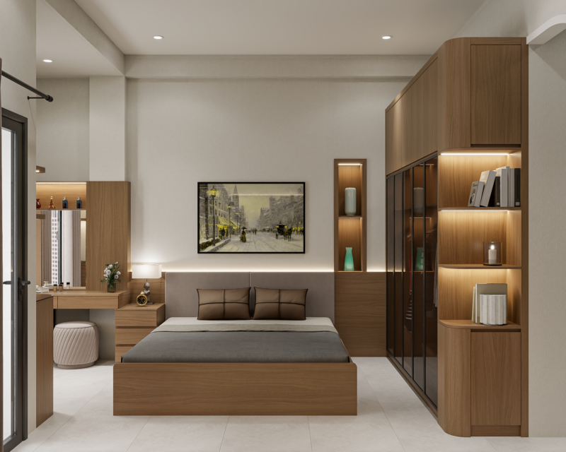 Bàn giao dự án thiết kế phòng ngủ cho chị Mai Phú Nhuận, TP. HCM Dự án thiết kế phòng ngủ cho chị Mai - Phú Nhuận