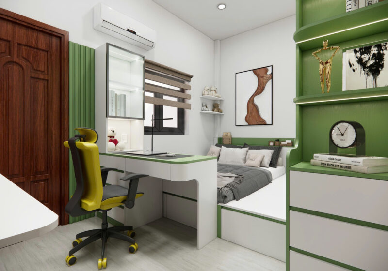 Dự án thiết kế phòng ngủ cho chị Hồng quận 11 