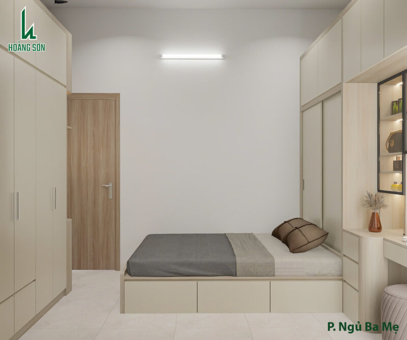 Bàn giao dự án thiết kế phòng ngủ cho chị Nhi - Nhà Bè Bàn giao dự án thiết kế phòng ngủ cho nhà chị Nhi
