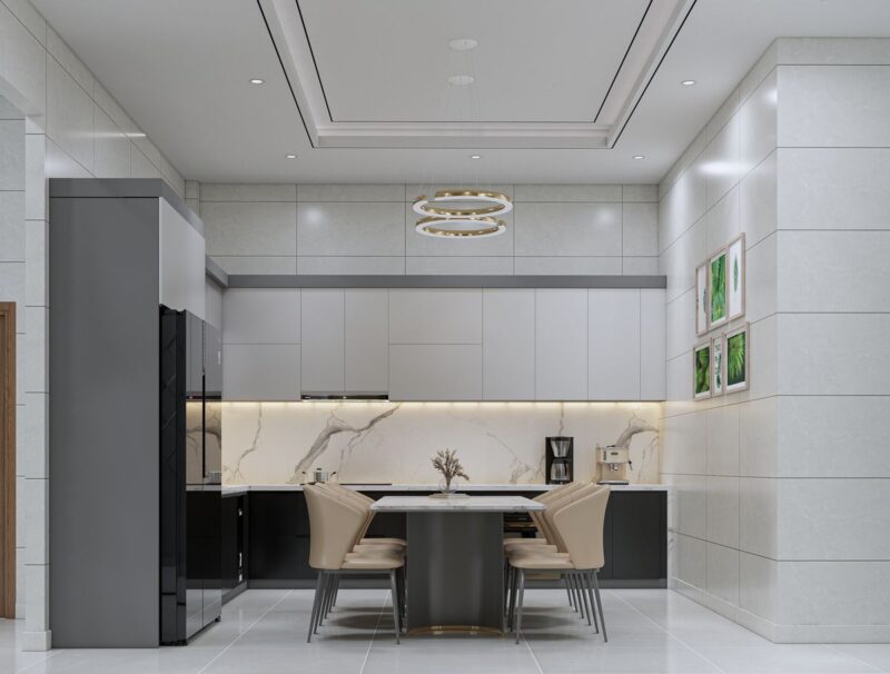 Cách bố trí phòng bếp 15m2 đẹp và tiện nghi Bố trí phòng bếp 15m2
