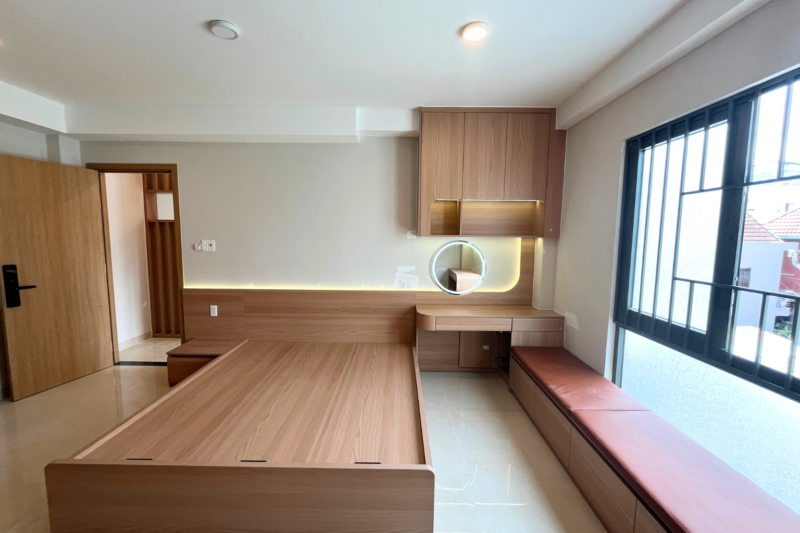 Bàn giao dự án thiết kế phòng ngủ cho nhà chú Tuấn quận 3, TP.HCM Bàn giao dự án thiết kế phòng ngủ cho nhà chú Tuấn quận 3