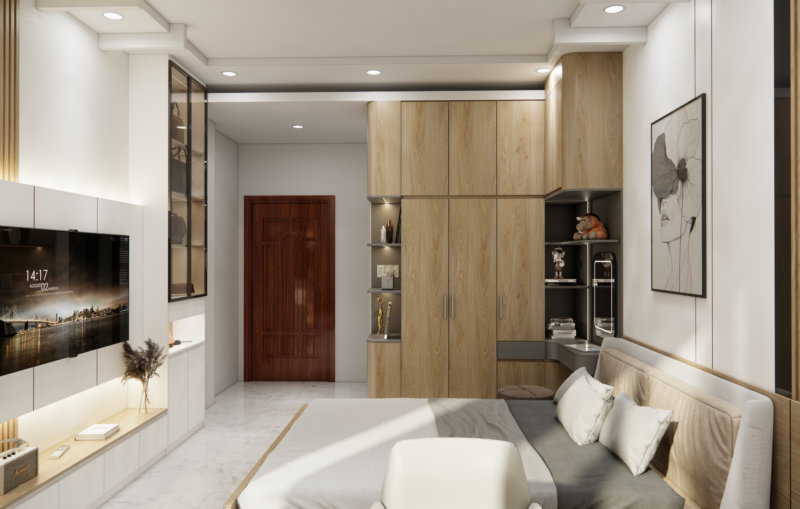 Bàn giao dự án thiết kế phòng ngủ cho nhà anh Phúc quận 8 
