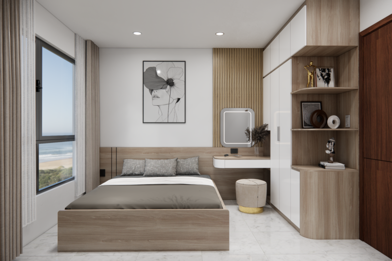 Bàn giao dự án thiết kế phòng ngủ cho nhà chị Thuý - Bình Dương Dự án thiết kế phòng ngủ cho nhà chị Thuý - Bình Dương