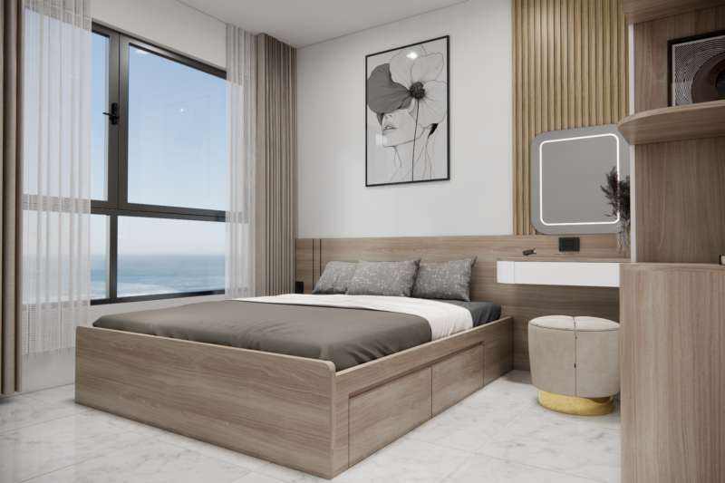 Bàn giao dự án thiết kế phòng ngủ cho nhà chị Thuý - Bình Dương Dự án thiết kếp phòng ngủ cho nhà chị Thuý - Bình Dương
