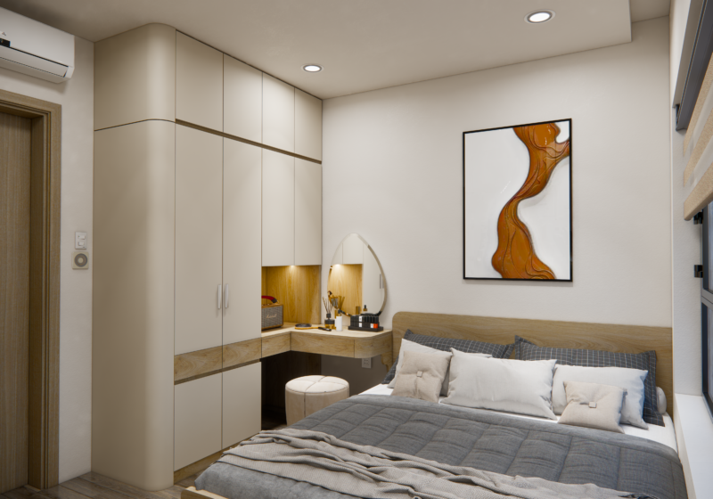 Bàn giao dự án thiết kế phòng ngủ cho nhà chị Khánh quận 9 TP.HCM Dự án thiết kế phòng ngủ cho nhà anh Khánh quận 9