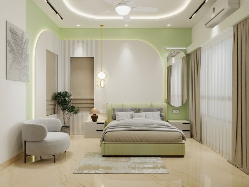 Màu sắc phòng ngủ cho gia chủ mệnh Thổ 