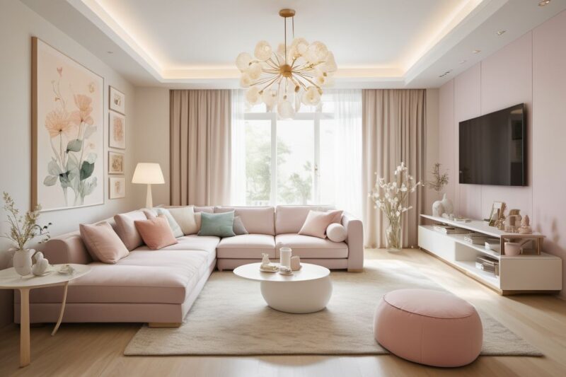 Tổng hợp các mẫu nội thất cho phòng đẹp màu hồng nhẹ nhàng, hiện đại Phòng đẹp màu hồng