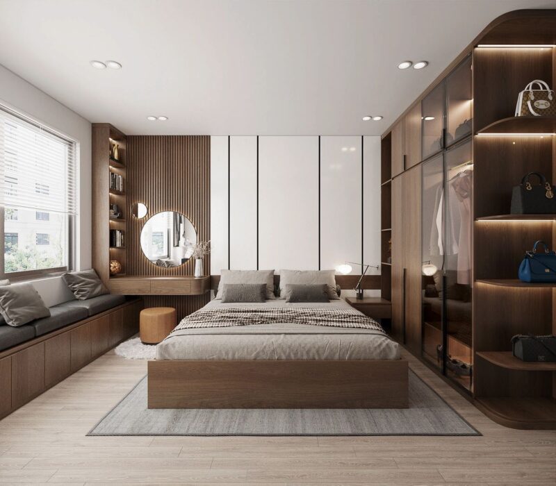 Các mẫu phòng ngủ 30m2 đẹp, hiện đại và tối ưu công năng Phòng ngủ 30m2