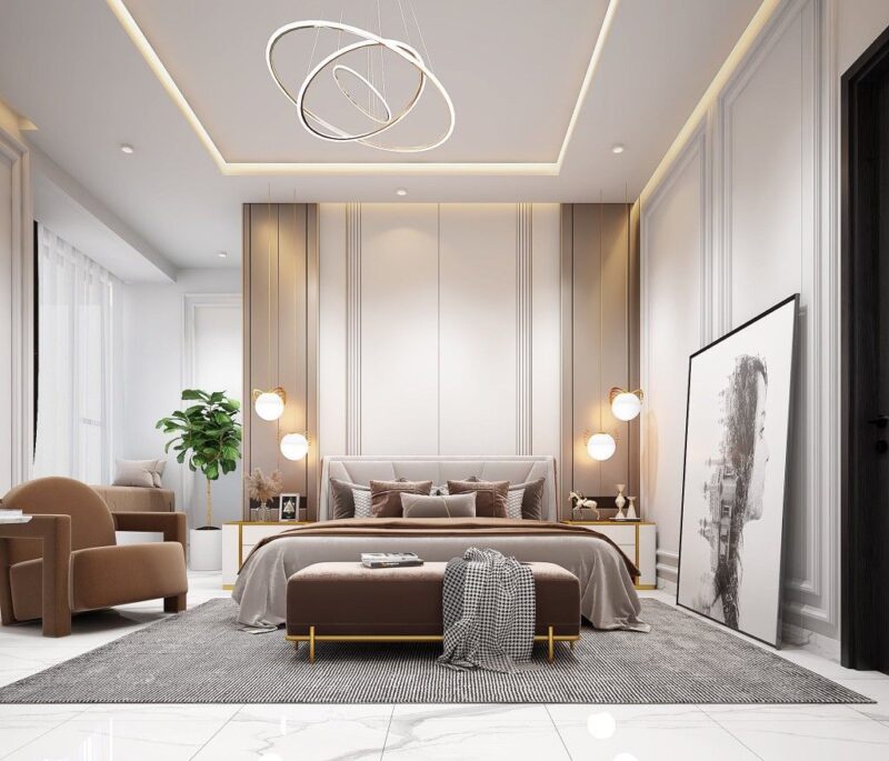 Các mẫu phòng ngủ 30m2 đẹp, hiện đại và tối ưu công năng Phòng ngủ 30m2
