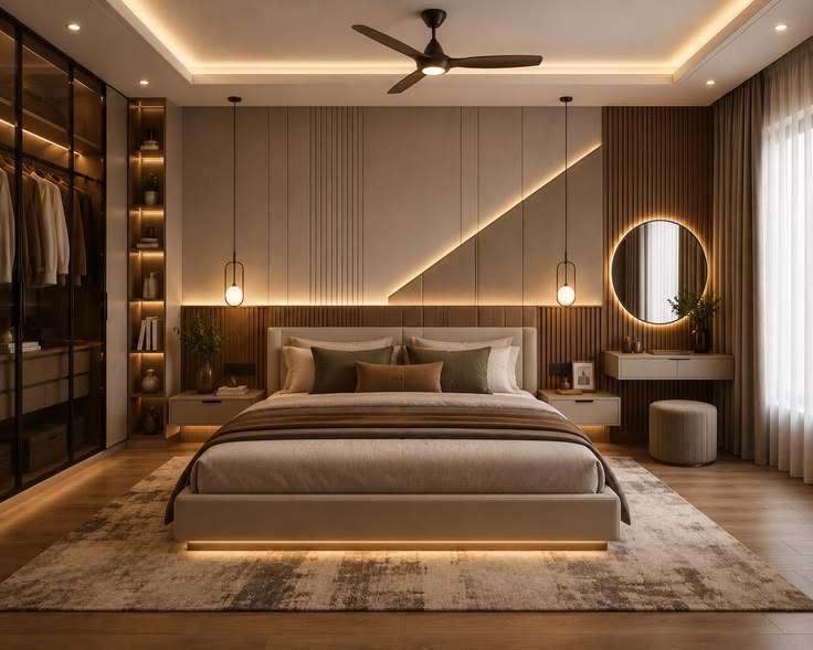 Phòng ngủ cho người mệnh Hoả 