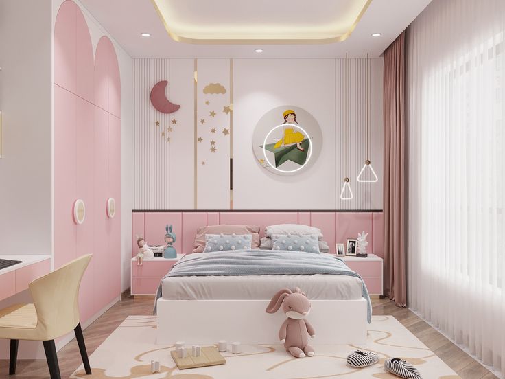 Nội thất phòng ngủ đẹp cho bé gái 18 tuổi hiện đại và tiện nghi phòng ngủ đẹp cho bé gái 18 tuổi