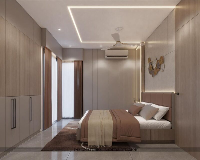 Mẫu phòng ngủ đẹp đơn giản 15m2 hiện đại và đầy đủ công năng Phòng ngủ đẹp đơn giản 15m2