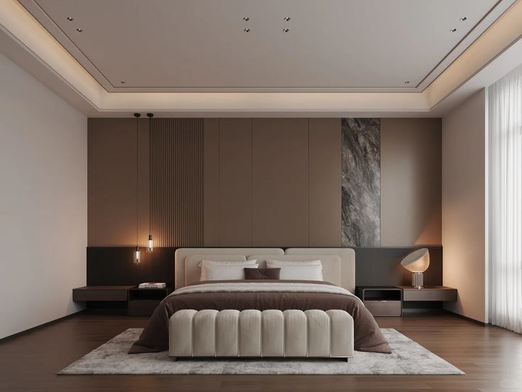 Tổng hợp các mẫu phòng ngủ gam màu lạnh tại Nội thất Hoàng Sơn Phòng ngủ xanh ngọc tinh tế và than