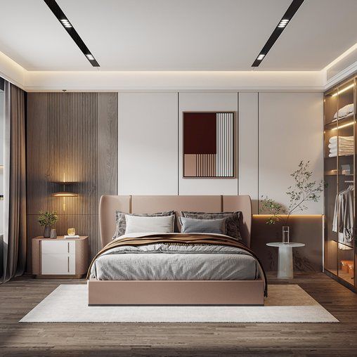 Tổng hợp các mẫu phòng ngủ gam màu lạnh tại Nội thất Hoàng Sơn Phòng ngủ gam màu lạnh