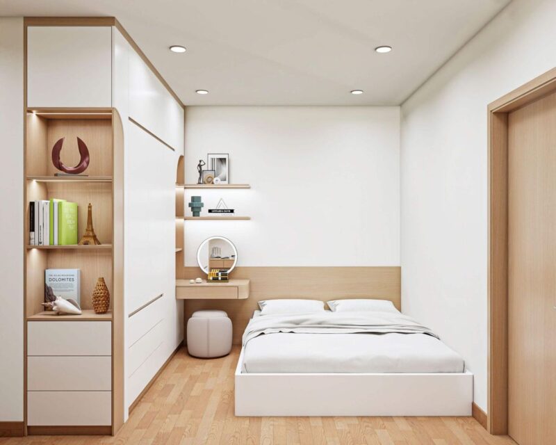 Tổng hợp các mẫu phòng ngủ vợ chồng 10m2 Phòng ngủ vợ chồng 10m2