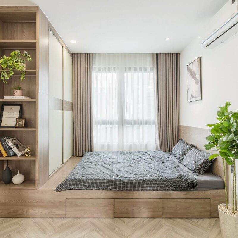 Tổng hợp các mẫu phòng ngủ vợ chồng 10m2 Phòng ngủ vợ chồng 10m2