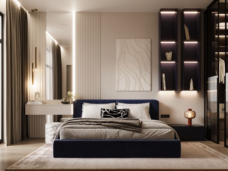 Các mẫu thiết kế phòng ngủ 12m2 đẹp, hiện đại và đầy đủ công năng Thiết kế phòng ngủ 12m2