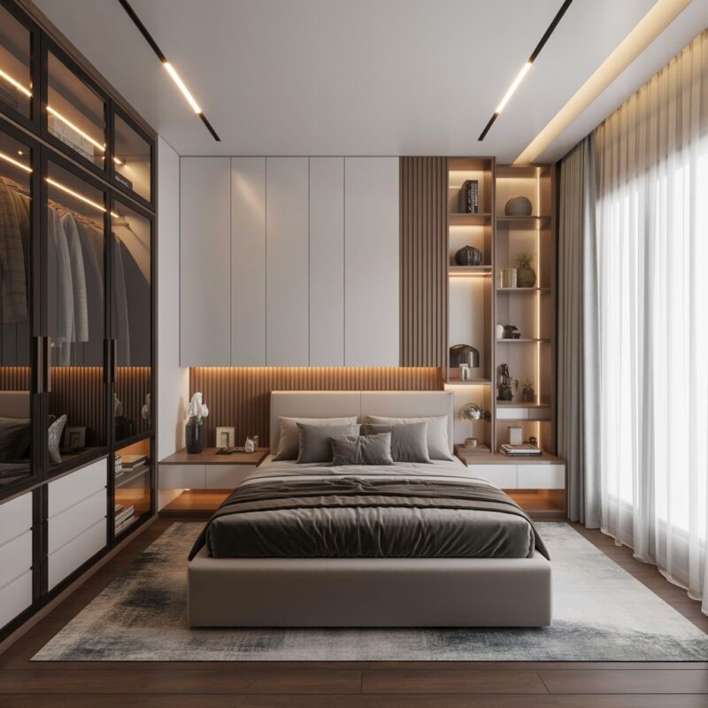 Các mẫu thiết kế phòng ngủ 15m2 đẹp, hiện đại và công năng Thiết kế phòng ngủ 15m2