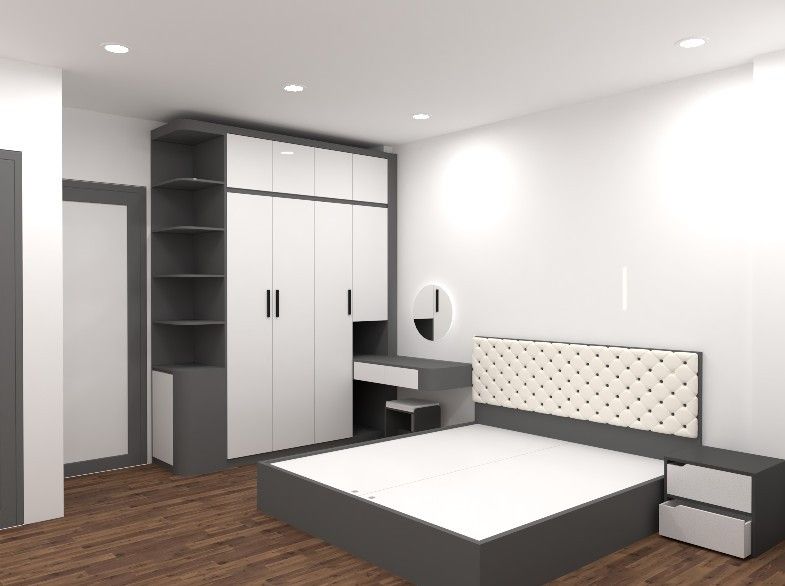 Tổng hợp các mẫu tủ âm tường phòng ngủ đẹp tại Nội thất Hoàng Sơn Tủ âm tường phòng ngủ