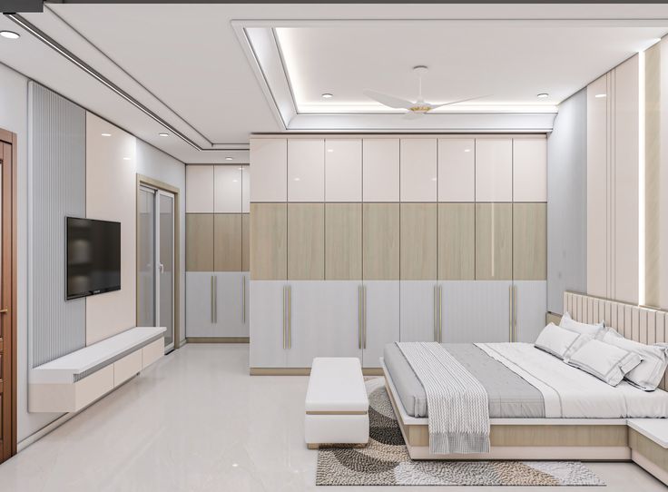 Tổng hợp các mẫu tủ âm tường phòng ngủ đẹp tại Nội thất Hoàng Sơn Tủ âm tường phòng ngủ