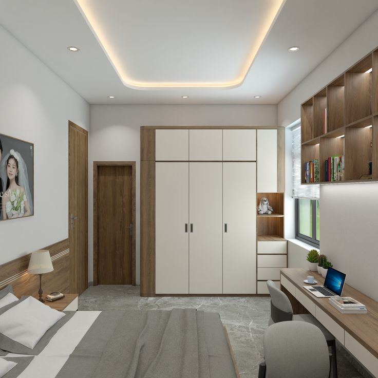 Tổng hợp các mẫu tủ âm tường phòng ngủ đẹp tại Nội thất Hoàng Sơn Tủ âm tường phòng ngủ