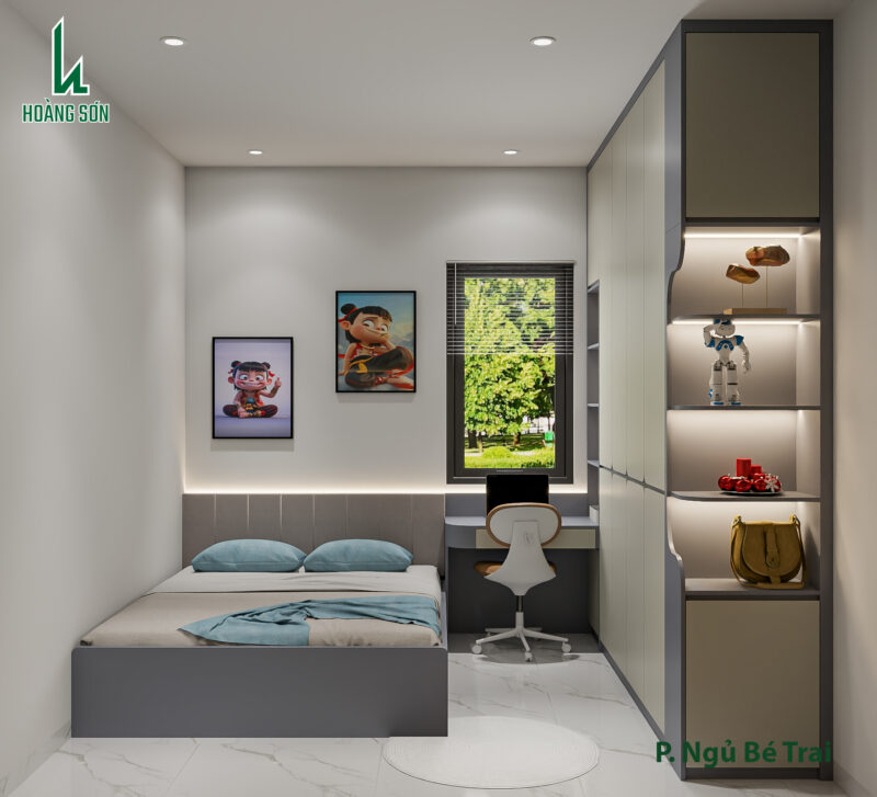 Bàn giao dự án thiết kế phòng ngủ cho chị Mai Ca , Vũng Tàu Bàn giao phòng ngủ cho bé gái