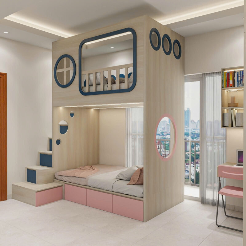Bàn giao dự án thiết kế giường tầng cho chị Danh quận 6 TP.HCM Dự án thiết kế giường tầng cho chị Danh quận 6