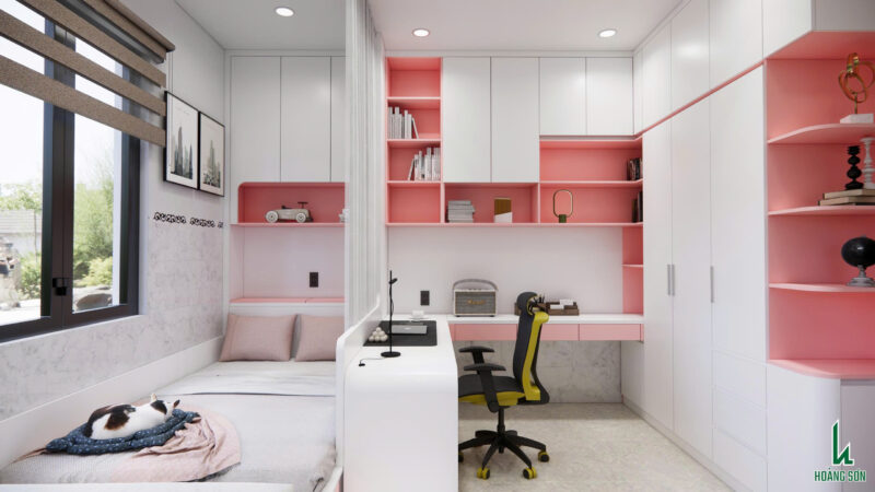 Dự án thiết kế phòng ngủ cho anh Vương quận 12, TP. HCM Dự án thiết kế phòng ngủ cho bé quận 12