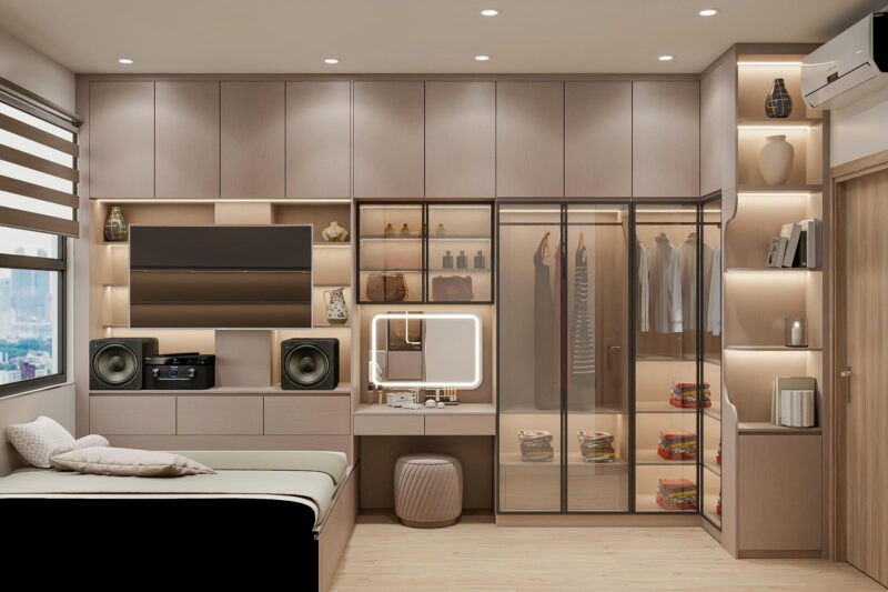 Bàn giao dự án thiết kế phòng ngủ cho nhà chị Vân quận 8, TP.HCM Bàn giao dự án thiết kế phòng ngủ cho chị Vân quận 8