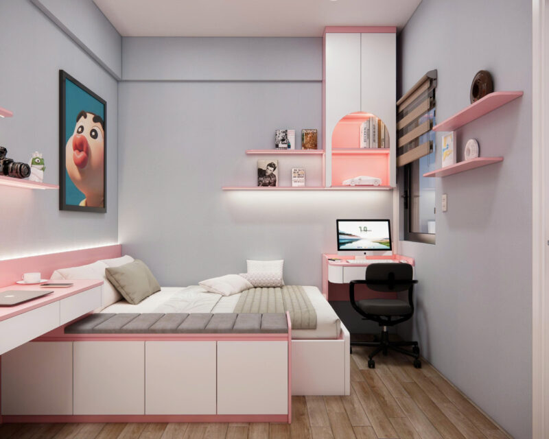 Bàn giao dự án thiết kế phòng ngủ cho chị Linh Gò Vấp TP. HCM Dự án thiết kế phòng ngủ cho nhà chị Linh - Gò Vấp