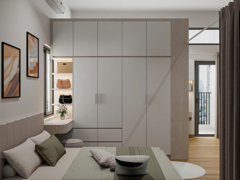 Bàn giao dự án thiết kế phòng ngủ chị Hà quận 9, TP.HCM Dự án thiết kế phòng ngủ cho nhà chị Hà quận 9, TP.HCM