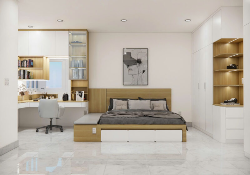 Dự án thiết kế phòng ngủ cho nhà anh Hiền quận 9