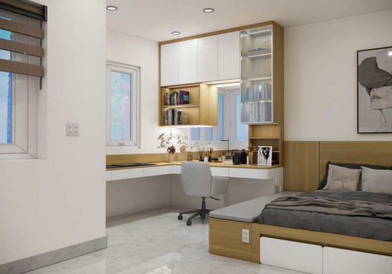 Dự án thiết kế phòng ngủ cho nhà anh Hiền quận 9 