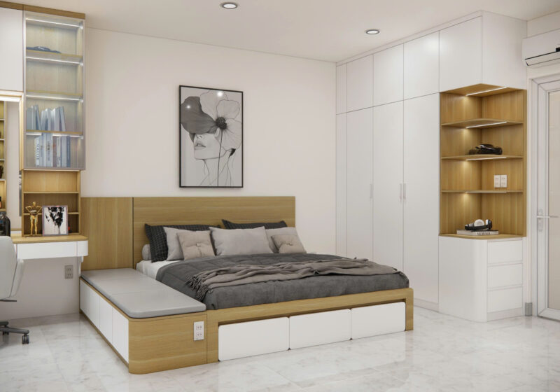 Dự án thiết kế phòng ngủ cho nhà anh Hiền quận 9 
