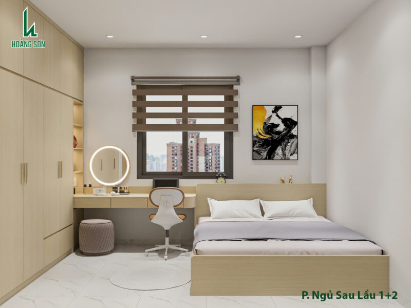 Dự án thiết kế phòng ngủ cho nhà chú Kế, Tân Bình