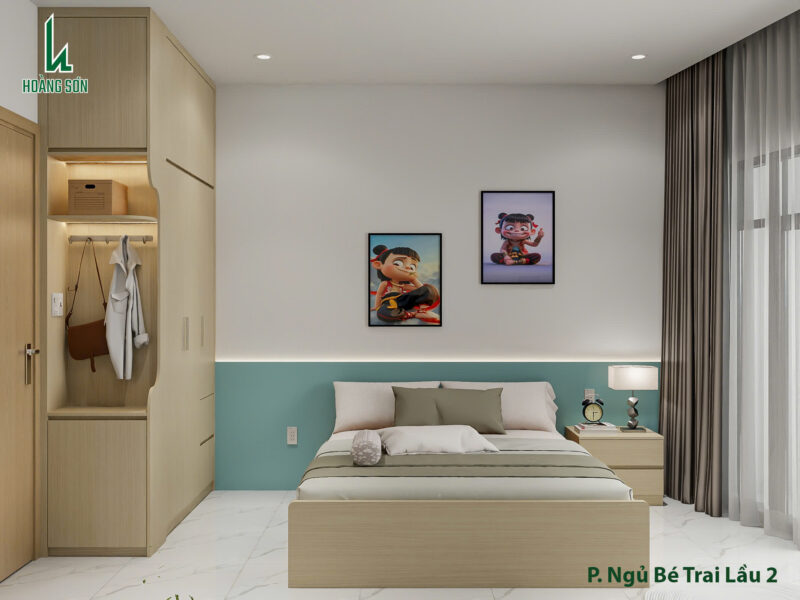 Dự án thiết kế phòng ngủ cho bé trai nhà chú Kế