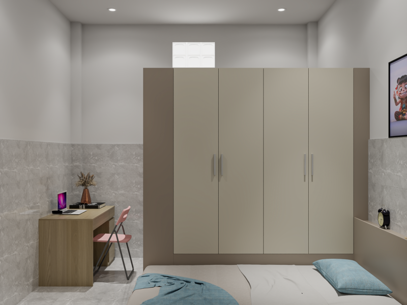 Góc học tập đơn giản, tiện nghi 