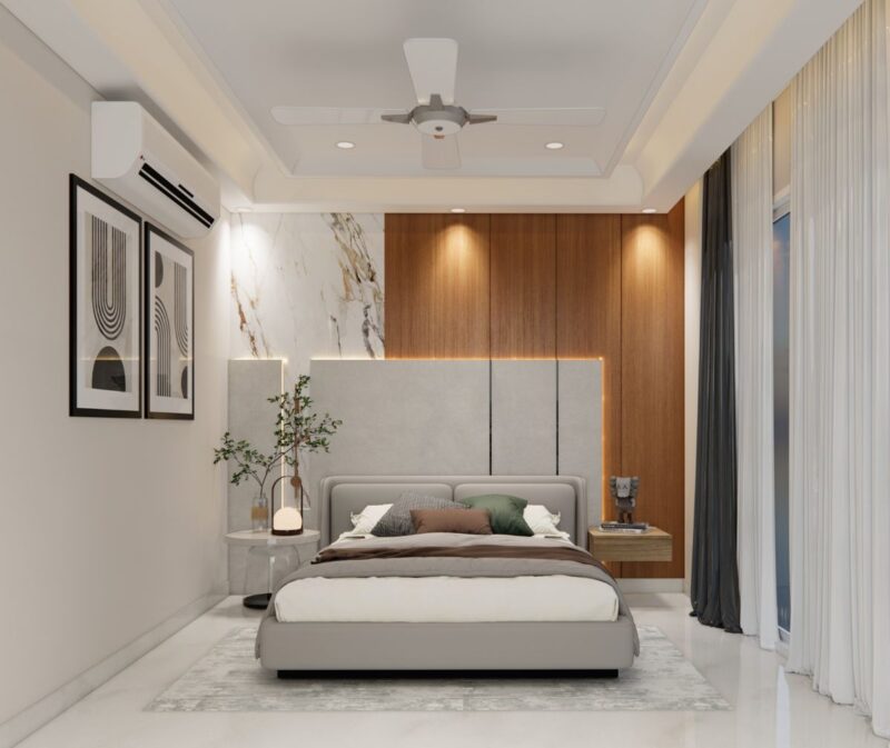 Bố trí phòng ngủ 13m2