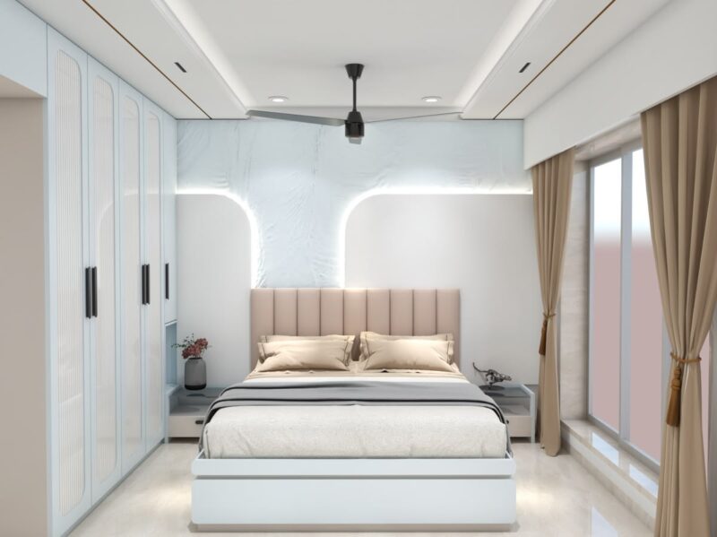Bố trí phòng ngủ 13m2