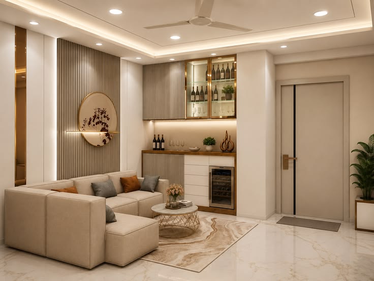 Mẫu căn hộ 1 phòng ngủ đẹp, hiện đại và sang trọng Căn hộ 1 phòng ngủ đẹp