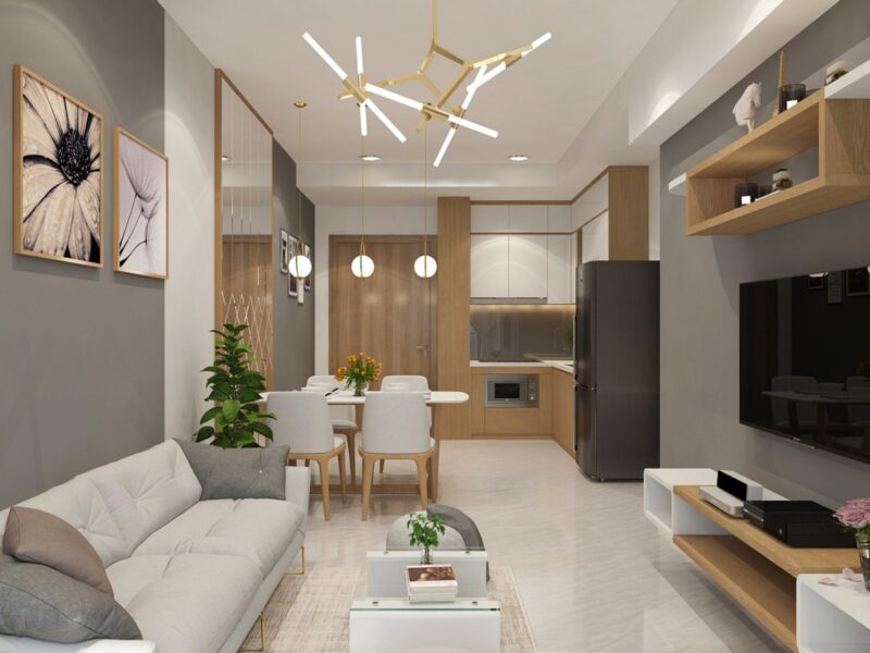 Mẫu căn hộ 1 phòng ngủ đẹp, hiện đại và sang trọng Căn hộ 1 phòng ngủ đẹp